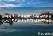 黑料网今日聚焦视角：多渠道收集信息还原内幕事件发生前后的完整背景