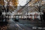 黑料网入口全解析：从初创期到成熟平台黑料数据采集的转变历程