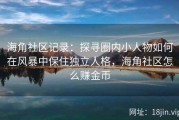 海角社区记录：探寻圈内小人物如何在风暴中保住独立人格，海角社区怎么赚金币