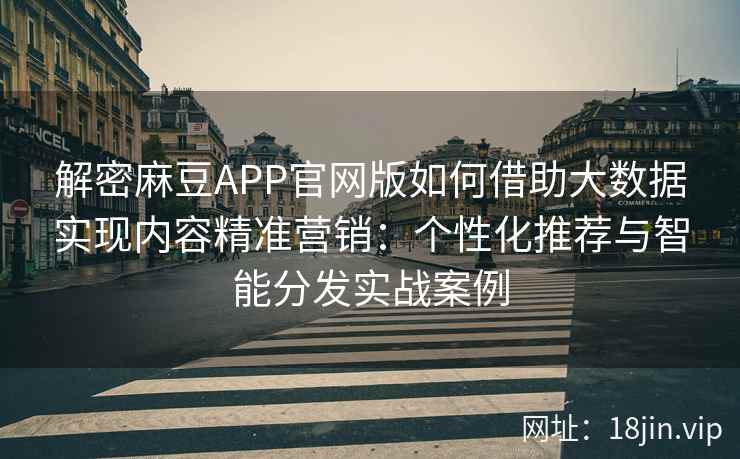 解密麻豆APP官网版如何借助大数据实现内容精准营销：个性化推荐与智能分发实战案例