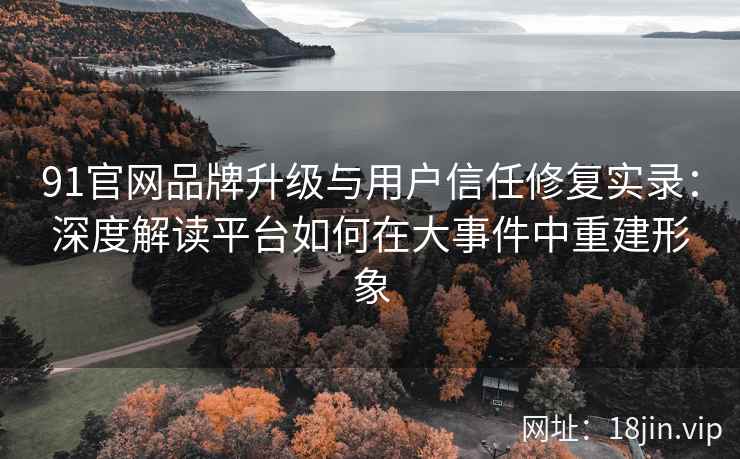 91官网品牌升级与用户信任修复实录：深度解读平台如何在大事件中重建形象