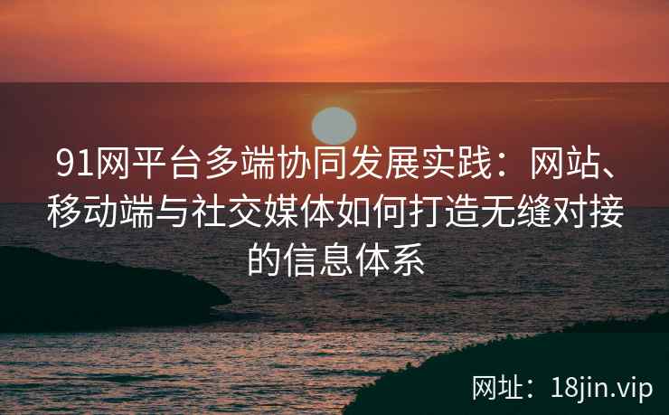 91网平台多端协同发展实践：网站、移动端与社交媒体如何打造无缝对接的信息体系
